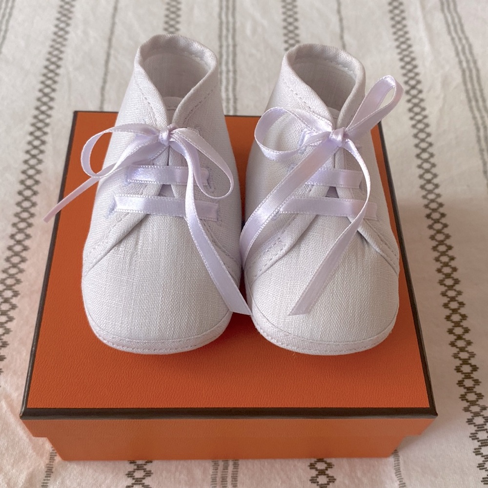 Hermes Linen booties🐣